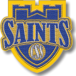 Chenille Saints with Tower mascot patch