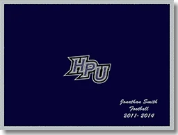 24oz Wool Stadium Blanket Purple with Gray trim, with center Twill lettering and lower right Monogramming